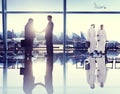 People Airport Business Travel Communication Concept Royalty Free Stock Photo