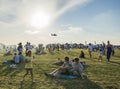 People at airshow Aeromania,Tuzla,Romania