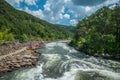 Whitewater down the Ocoee river in Tennessee
