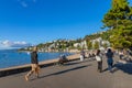 People along the Wellington Waterfront