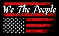 We The People, American flag, Second Amendment, Patriotic Print Design