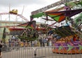 People on Amusement rides at State Fair Texas Royalty Free Stock Photo