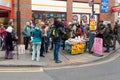 People at Anti UKIP protest stall in Thanet South Royalty Free Stock Photo