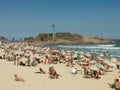 People on Arpoador Beach during the Summer- Rio de Janeiro