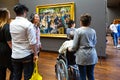 People in art museum Orsay in Paris, France. Royalty Free Stock Photo