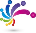 People Colorful logo, professions and painter logo