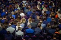 People attend business conference in congress hall Royalty Free Stock Photo