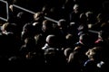 People audience silhouette at the show