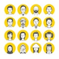 People Avatar Face icons