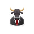 People Avatar Icons - Bull businessman