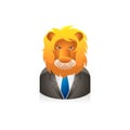 People Avatar Icons - Lion Businessman