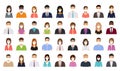 People avatar in medical masks. Business person icon. Vector illustration Royalty Free Stock Photo