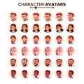 People Avatar Set Vector. Man, Woman. Human Emotions. Anonymous Male, Female. Icon Placeholder. Person Shilouette. User Royalty Free Stock Photo