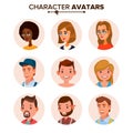 People Avatars Collection Vector. Default Characters Avatar Placeholder. Cartoon, Comic Art Flat Isolated Illustration Royalty Free Stock Photo