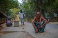 People on the banks of rivers in Bangladesh. Ordinary village people