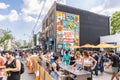 People at the bar outside Paris Paris and Repasado at the annual street festival OssFest - Meet Me on Ossington