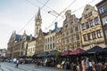 People in a bar on a street in Ghent, Belgium