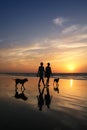 People on the beach Royalty Free Stock Photo