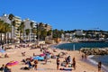 Beach and town view, Juan Les Pins, South of France