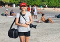 PEOPLE ON THE BEACH IN BALI Royalty Free Stock Photo