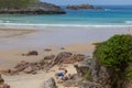 People at the beach of Barro, Llanes, Asturias, Spain