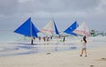 People on the beach in Boracay, Philippines