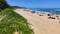 People on the beach of Cape Vidal in Isimangaliso park, South Africa