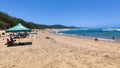 People on the beach of Cape Vidal in Isimangaliso park, South Africa