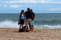 People On Beach On Ilha De Tavira Portugal