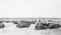 People At The Beach Late 1940s Royalty Free Stock Photo