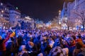 Wenceslas square, Prague, Czech Republic. Benefit concert for Ukraine. March 01. 2022.