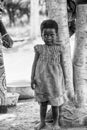 People in Benin, in black and white Royalty Free Stock Photo