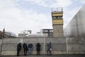 People at the remains of the Berlin Wall Royalty Free Stock Photo