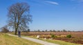 People on bicycles enjoying the nature in National Park Drents-Friese Wold Royalty Free Stock Photo