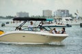 People boating in Miami summertime photo