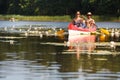 People boating on river Royalty Free Stock Photo