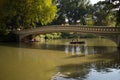 People in Boats Under Bow Bridge in Central Park, Manhattan, New York City