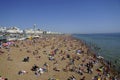 People at Brighton Beach summer time