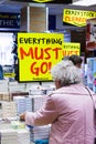 People browsing books in The works store Royalty Free Stock Photo