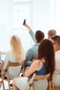 The people at Business Meeting in the conference hall. Royalty Free Stock Photo