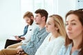 The people at Business Meeting in the conference hall. Royalty Free Stock Photo