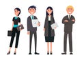 People on Business Meeting Vector Successful Team Royalty Free Stock Photo