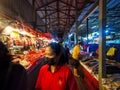 Chow Kit, Kuala Lumpur; People busy buying at morning market. And this sections for chicken and fish.