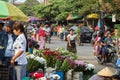 People at a market in Mandalay