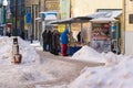 People buy cheap books in Arbat street