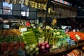People buy groceries at Jean-Talon Market Royalty Free Stock Photo