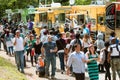 People Buy Meals From Wide Selection Of Atlanta Food Trucks