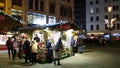 People buying flowers at the Main Christmas Market at Vorosmarty Square VÃÂ¶rÃÂ¶smarty tÃÂ©r