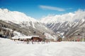 People in cafe Bubis Schihutte Royalty Free Stock Photo