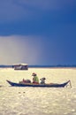 People from Cambodia. Tonle Sap lake